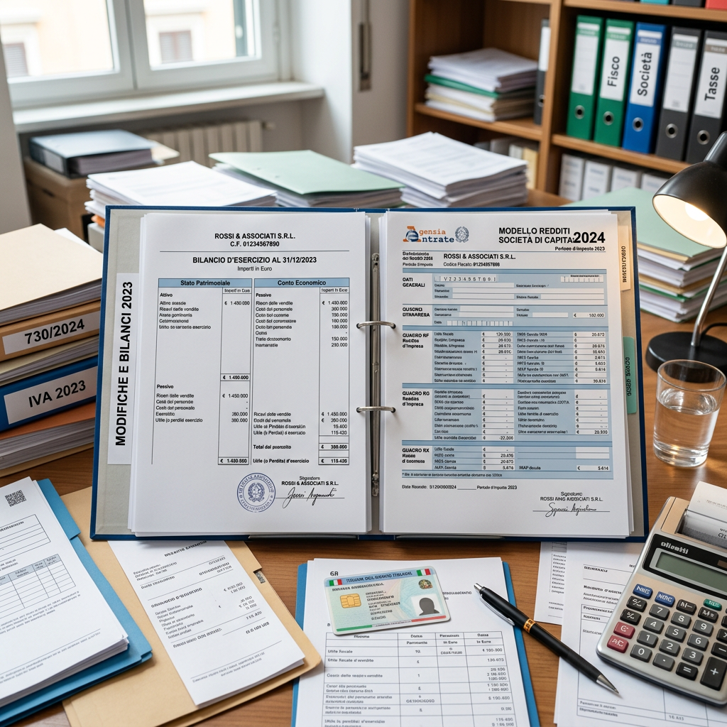 Italian financial statements and tax declaration documents